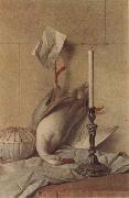 Jean Baptiste Oudry Still Life with White Duck oil painting
